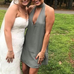 Olive choker dress Tobi.com WORN ONCE